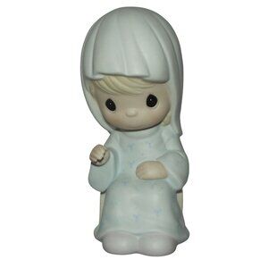 Nativity 1986 Precious Moments Mary Manger 104523 “Come Let Us Adore Him"